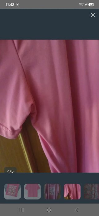 Camiseta Shein Rosa Estampado Fresas NUEVA 4XL