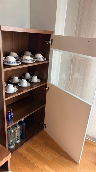 Vitrina expositora madera y cristal