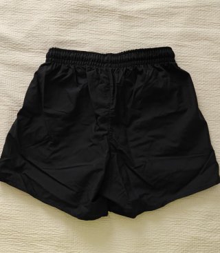 Bañador Pantalón Unisex Negro con Detalles Rojos