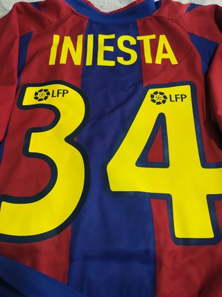 Camiseta Debut Iniesta Barcelona