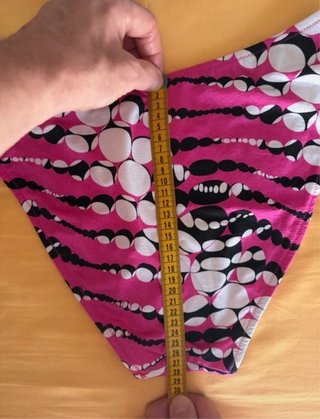 Bikini vintage fucsia fantasia geometrica tg 48