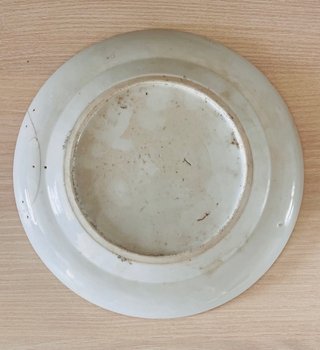 Pareja Platos Porcelana China Cantón