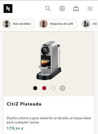 Cafetera Nespresso Citiz Nueva