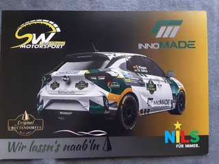 Tarjeta Promoción Opel Corsa Rally4 Wiegand