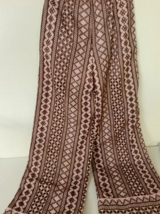 Pantalón Zara Rosa Marrón Talla XS