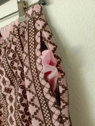 Pantalón Zara Rosa Marrón Talla XS