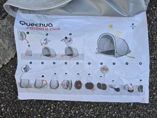 Refugio de camping Quechua 2 personas