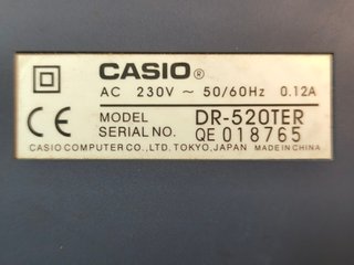 Calculadora Casio DR-520TER Euro & Tax