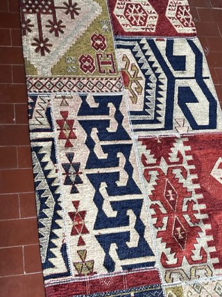 Tappeto Kilim in Cotone Patchwork 170x 69