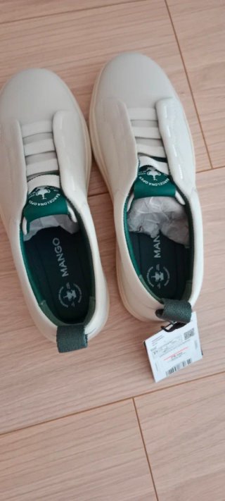 Zapatillas Mujer Blancas y Verdes