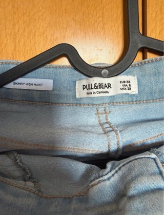 Jeans o vaqueros Pull&Bear tela flexible mujer