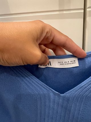 Camiseta Zara Azul