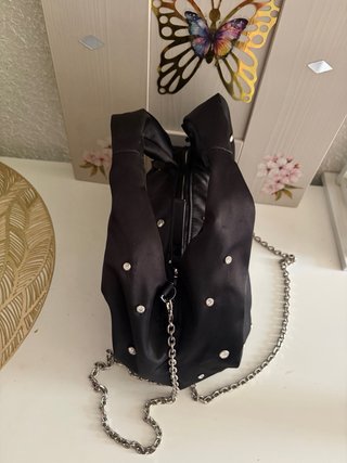Bolso fiesta Mango pedrería cadena