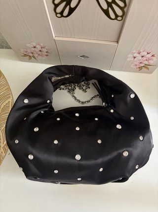 Bolso fiesta Mango pedrería cadena
