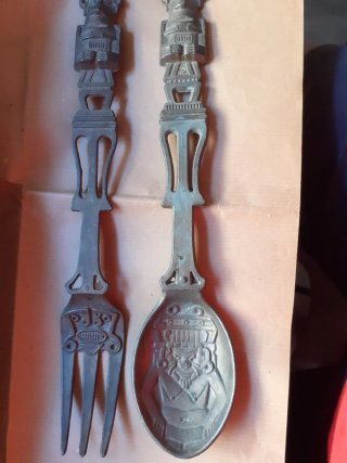 Forchetta e Cucchiaio Decorativi