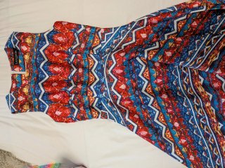Vestido estampado geométrico