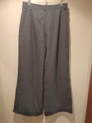 Pantalón de Cintura Entallada y Pata Ancha