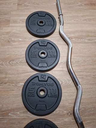 Barra Z + 4 discos 5kg