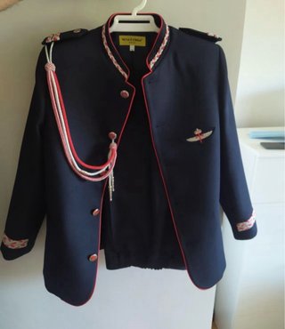 Traje Comunión Almirante Negro/Rojo
