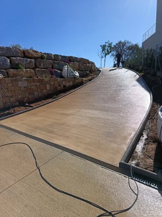 Hormigón impreso para garajes y rampas Girona