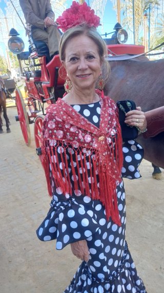 Vestido Flamenca Lunares Talla 36/38