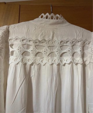 Vestido blanco largo.