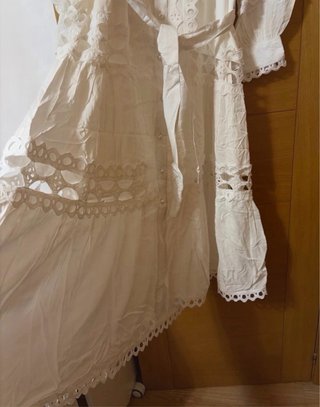 Vestido blanco largo.