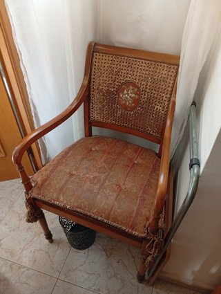 Conjunto 2 Sillones y Mesa Madera Noble