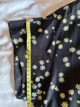 Blusa Bimba y Lola floral negra holgada