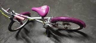 Bicicleta Infantil 20 Rosa y Blanca