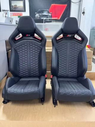Asientos Audi RS Negros Piel Deportivos