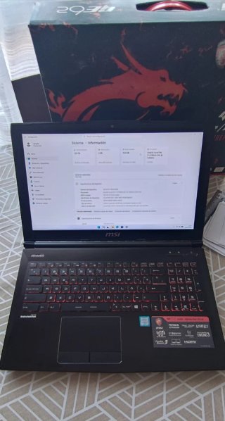 Portátil MSI GE62 6QD Apache Pro i7-6700HQ 16GB