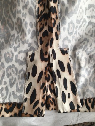 Gonna cotone stampa leopardata