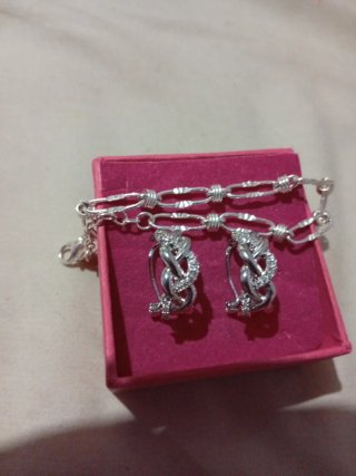 Pendientes y pulsera Plata