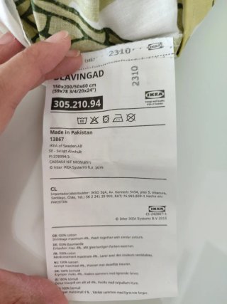 Funda nórdica y almohada tortugas. BLAVINGAD IKEA