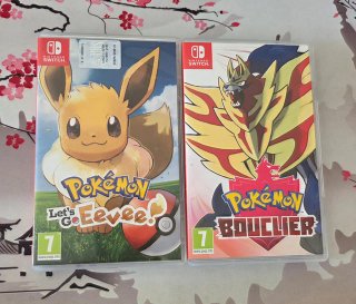 Pokémon Lets go Eevee y Escudo para switch