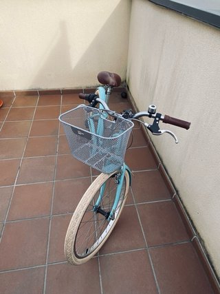Bicicleta Paseo Elops Decathlon Azul 24’
