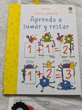 Aprendo a sumar y restar libro pizarra