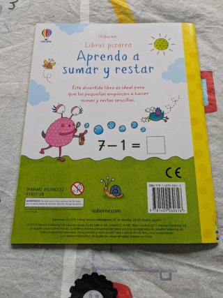 Aprendo a sumar y restar libro pizarra