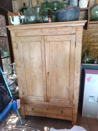 Armario ropero madera restaurado