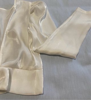 Blusa fiesta blanca talla S