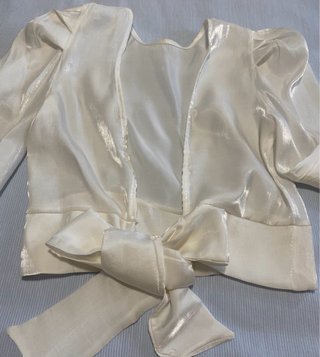Blusa fiesta blanca talla S