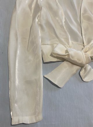 Blusa fiesta blanca talla S