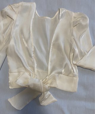 Blusa fiesta blanca talla S