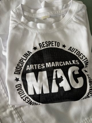 Camiseta Taekwondo MAG Blanca 6/8 años