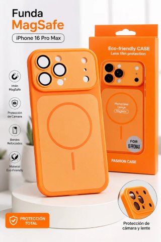 Funda MagSafe iPhone 16 Pro Max Naranja
