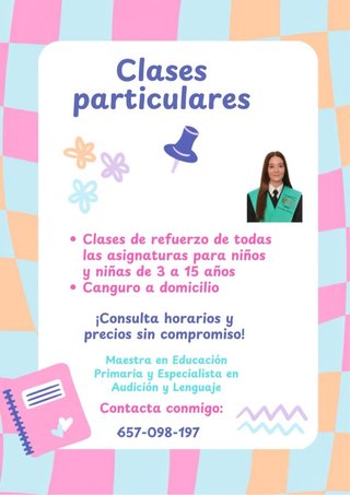 Clases particulares a niños de primaria