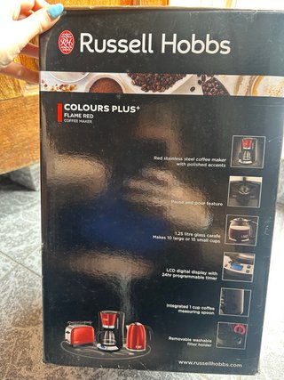 Cafetera Russell Hobbs Colours Plus Roja