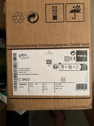 Campana extractora Teka C6420 Blanca