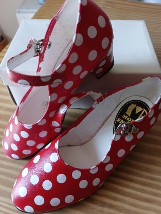 Zapatos Flamenco Niña Lunares Ispena